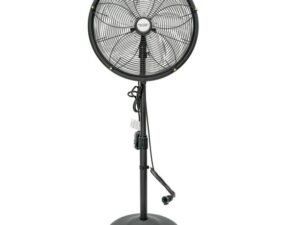Better Homes & Gardens BHG 18 Inch Patio Misting Stand Fan Black
