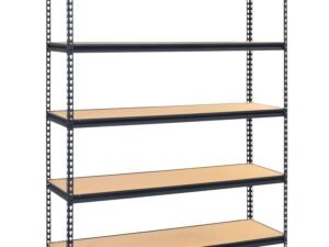 Muscle Rack 60 in. W x 72 in. H x 24 in. D 5-Tier Steel Shelving Unit, 150 pound capacity