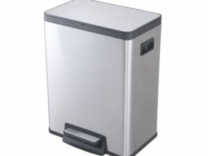 Better Homes & Gardens 10.5 gal / 40L Stainless Steel Rectangle Kitchen Garbage Can with Lid