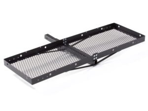 Hyper Tough Hitch-Mounted Folding Cargo Carrier for Automobiles with 1.25" and 2" Receivers