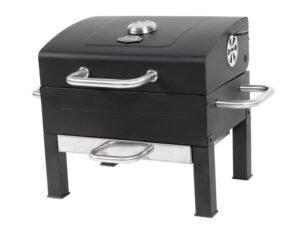 Expert Grill Premium Portable Charcoal Grill, Black and Stainless Steel