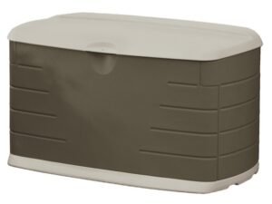 Rubbermaid 73 Gallon Resin Deck Box, Green Size M