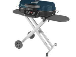 Coleman RoadTrip 285 Standup Propane Gas Grill, Blue