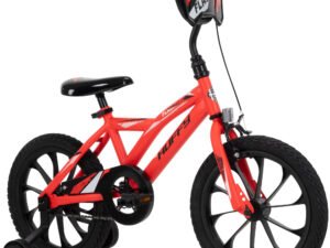 Huffy 16-inch Flashfire Boys' Bike for Kids, Red Neon