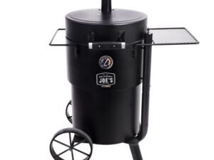 Oklahoma Joe's Bronco Charcoal Barrel Drum Smoker- Black