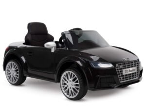 12V Audi Electric Battery-Powered Ride-On Car for Kids, Black