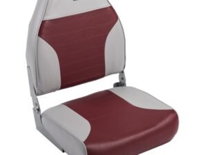 Wise 8WD588PLS-661 Standard High Back Boat Seat, Grey/Red