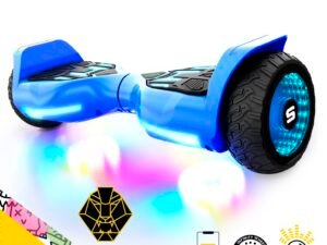 Swagtron SwagBOARD Warrior T580 Hoverboard with Bluetooth and LED Lights & Exclusive LiFePo Battery (UL-Compliant) (2020 Update)