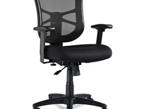 Alera Elusion Series Mesh Mid-Back Swivel/Tilt Office Chair, Black