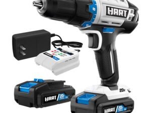 HART 20-Volt Cordless 1/2-inch Drill/Driver Kit, (2) 20-Volt 1.5Ah Lithium-Ion Batteries