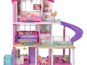 Barbie DreamHouse Dollhouse with Wheelchair Accessible Elevator, Pool and Slide, Gift for 3 to 8 Year Up