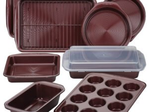 Circulon Bakeware Nonstick Set, 10-Pieces, Merlot