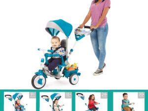 Little Tikes Perfect Fit 4-in-1 Trike, Teal - Convertible Toddler Tricycle