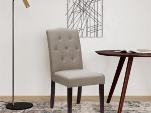 Better Homes and Gardens Parsons Upholstered Tufted Dining Chair,Taupe