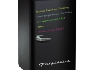 Frigidaire 3.2 Cu ft Retro Dry Erase Compact Refrigerator, (EFR331-BLACK), Black