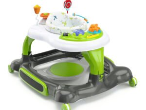 Storkcraft 3-in-1 Activity Center Walker and Rocker with Jumping Board and Feeding Tray Green