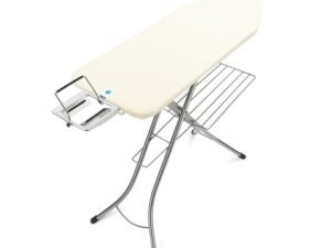 Brabantia Ironing Board C, 49x18in (124x45cm), Steam Iron Rest + Linen Rack
