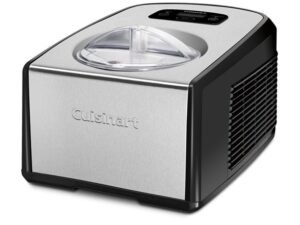 Cuisinart ICE-100 Compressor Ice Cream and Gelato Maker, Black Stainless