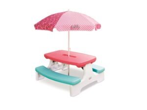 L.O.L. Surprise! Birthday Party Kids Picnic Table with Umbrella