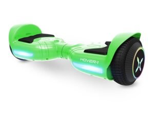 Hover-1 Rocket Hoverboard w/ LED Headlights, 7 MPH Max Speed, 160 lbs Max Weight, 3 Miles Max Distance - Green