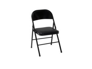 Mainstays Vinyl Folding Chair (4 Pack), Black
