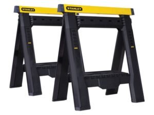 Stanley Adjustable 2 Way Sawhorse 1000 lb. Black
