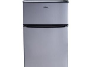 Galanz 3.1 Cu ft Two Door Mini Fridge with Freezer, Stainless, Estar