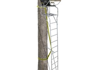 Realtree Deluxe Extra Wide 15' Steel Single-Man Ladder Stand with Jaw