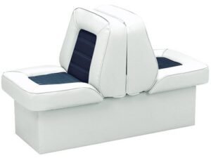 Wise 8WD505P-1-924 Bucket Style Lounge Boat Seat, White-Navy