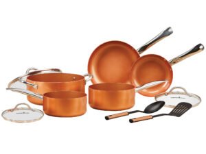 Copper Chef 10 Piece Nonstick Pan Set, with CeramiTech