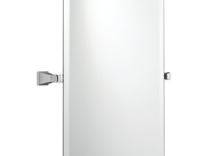 Better Homes & Gardens Chandler 26" H x 22" W Square Tilt Bathroom Mirror, Chrome