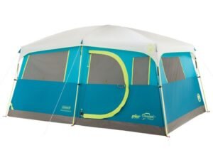 Coleman 8-Person Tenaya Lake Fast Pitch Cabin Camping Tent with Closet, Light Blue