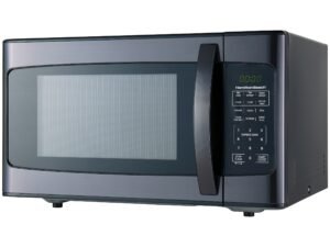 Hamilton Beach 1.1 Cu. Ft. 1000W Black Stainless Steel Microwave