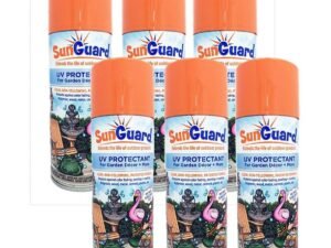 SUNGUARD UV Protectant Spray for Outdoor Decor, Furniture & More (6-Pack) Prevents Fading Peeling and Cracking