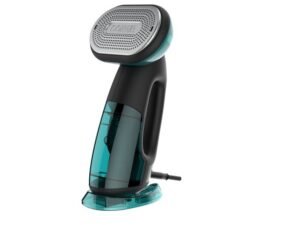 Conair Turbo ExtremeSteam 1875 Watt Handheld Fabric, 2-in-1 Steam and Iron Garment Steamer, One Size, Black/Green GS107