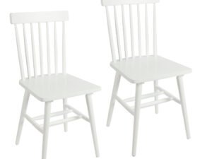 Better Homes & Gardens 2 Pack Gerald White Wood Dining Chairs