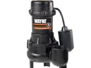 WAYNE RPP50 1/2 HP Cast Iron Sewage Pump with Piggy Back Tether Float Switch