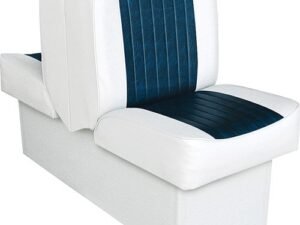 Wise 8WD707P-1-924 Deluxe Series Lounge Boat Seat, White-Navy