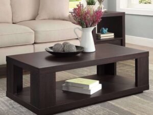 Better Homes & Gardens Steele Coffee Table with Lower Shelf, Espresso