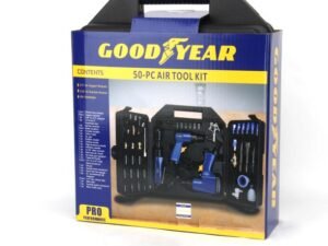 GOODYEAR. 50 Piece Air Tool Kit. with Blow Molded Carrying Case