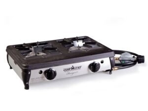 Camp Chef Ranger II Portable Outdoor 2 Burner Propane Stove, 34,000 BTU Total Output, BS40C