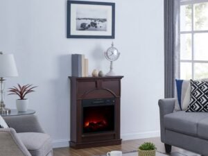Bold Flame 26 inch Electric Fireplace in Dark Chocolate