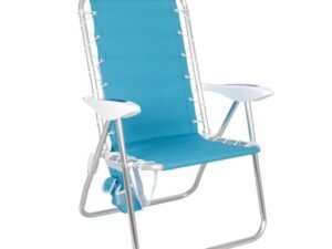 2-Pack Mainstays Reclining Bungee Beach Chair, Teal