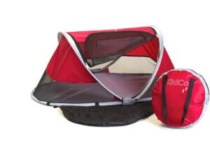 KidCo PeaPod Portable Travel Bed, Cranberry