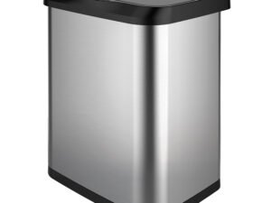 GLAD 13G Stainless Steel Sensor Trash Can with Clorox Odor Protection Lid | Fits Glad Kitchen Pro 13 Gallon Waste Bags