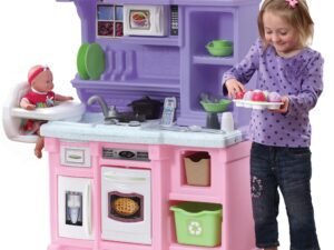 Step2 Little Bakers Kids Play Kitchen with 30 Piece Accessory Play Set