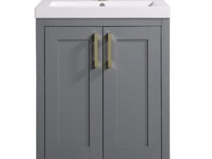 Better Homes & Gardens 24.5 inch Single Sink Farmhouse Bathroom Vanity with Top, Assembly Required