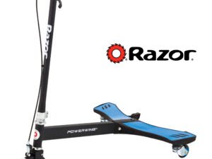 Razor Powerwing Caster Scooter Blue - Ages 6+ and Riders up to 143 lbs