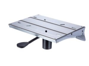 SwivelEze 238162-4 238 Series Plated Steel 0 Degree Seat Mount with Slider & Right Handle