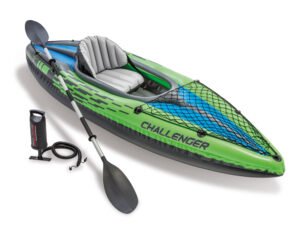 Intex Challenger K1 Inflatable Kayak with Oar and Hand Pump